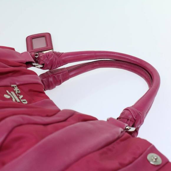 PRADA Shoulder Bag Nylon Leather Pink Auth yk8547 - Picture 15 of 16